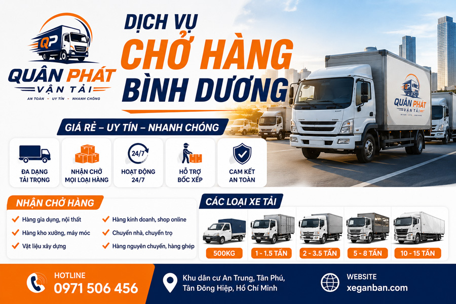 Dịch Vụ Chở Hàng Bình Dương