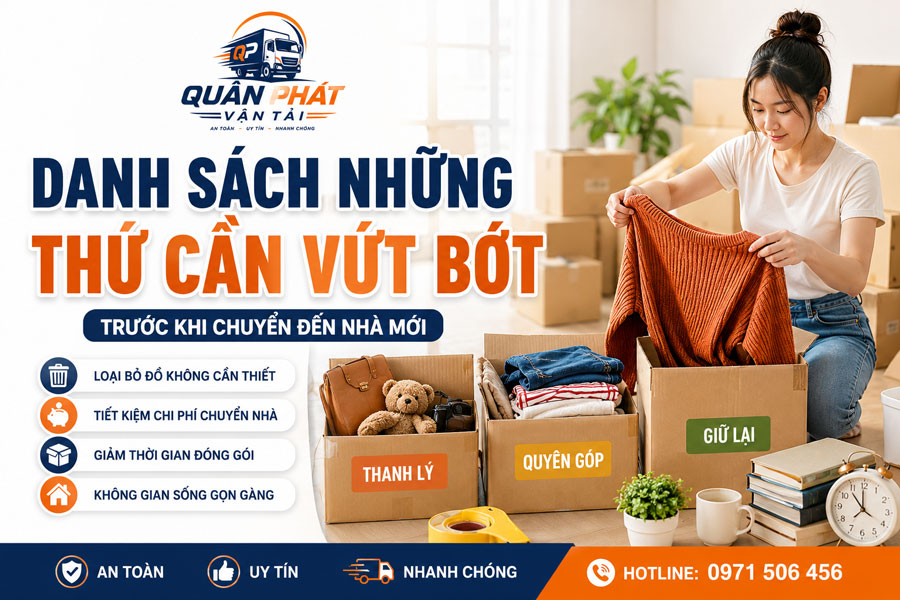 Những Thứ Cần Vứt Bớt Trước Khi Chuyển đến Nhà Mới