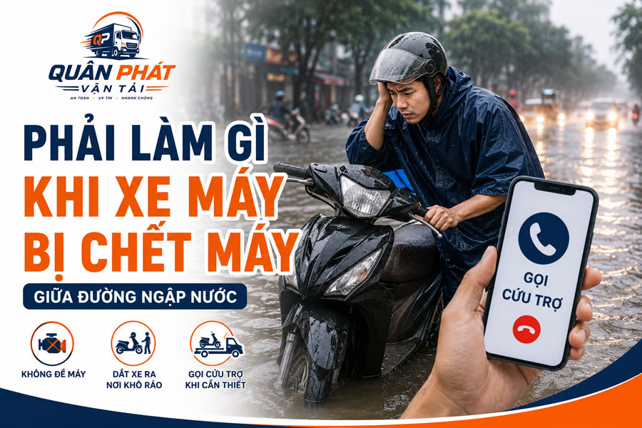 Xe Máy Bị Chết Máy Giữa đường Ngập Nước